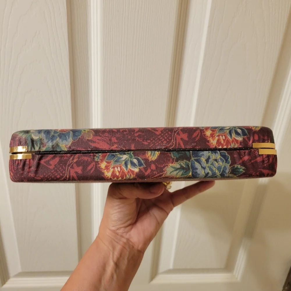 Jewelry Storage Organizer Case ~ Floral ~ Multi-Use ~ GUC ~ Travel ~ 90s - Y2K